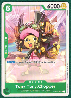 Tony Tony.Chopper - Carrying On His Will OP13-030 - One Piece CCG Card - Image 1