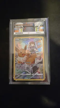 Pokemon Eevee TCG Brilliant Stars Holo Card 2022 TG11/TG30 - ACE 9 MINT - Image 1