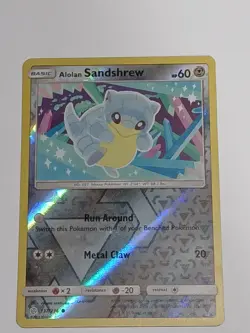 Alolan Sandshrew 137/236 - Cosmic Eclipse Reverse Pokemon Holo Foil Nice! - Image 2