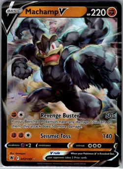 Machamp V 072/189 SWSH10: Astral Radiance - Pokemon Card - NM - Image 1