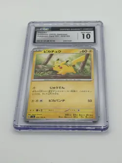 Pikachu Japanese Pokemon Card 151 - 025/165 CGC 10 Gem Mint - Image 5