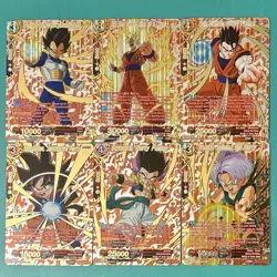 6 Gold Holo Foil Alt Art BT24 Cards Goku Vegeta Gohan Trunks Dragon Ball Super - Image 1