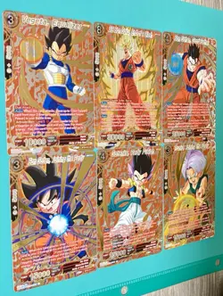 6 Gold Holo Foil Alt Art BT24 Cards Goku Vegeta Gohan Trunks Dragon Ball Super - Image 4