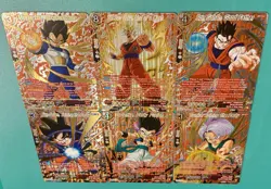 6 Gold Holo Foil Alt Art BT24 Cards Goku Vegeta Gohan Trunks Dragon Ball Super - Image 5