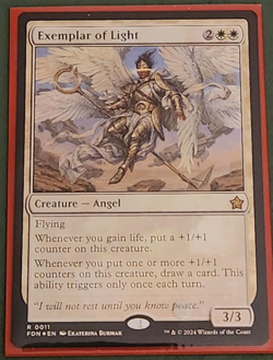 MTG Exemplar of Light- Foundations- Foil- #11 - Image 1