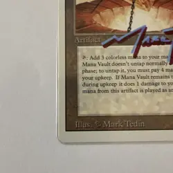 Shadow Signed By Artist - Mana Vault - Revised Edition - LP - Mark Tedin - - Image 5