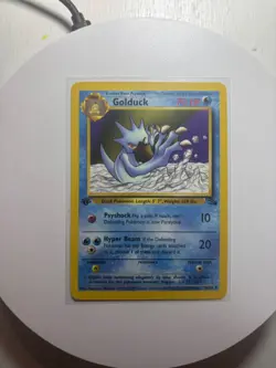 Pokemon 1st Edition Fossil Golduck 35/62 - Image 1