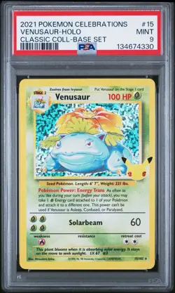 (PSA 9) Pokemon: Celebrations Classic - Venusaur #15 [Holo] - Image 1