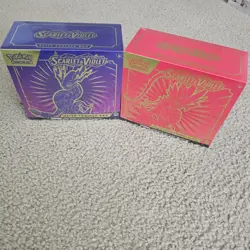 Pokemon Scarlet & Violet Base Set Elite Trainer Box - 2 ETBs Miraidon Koraidon M 820650853418 - Image 1