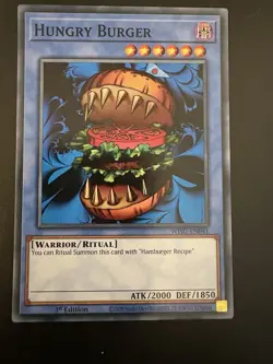 Yugioh - Hungry Burger - WISU-EN041 - Collector's Rare - 1st Edition - Near Mint - Image 1