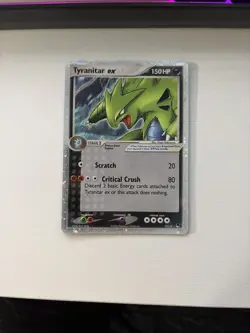 Pokemon TCG Tyranitar EX 17/17 Pop Series 1 Ultra Rare Holo Card #17/17: NM- - Image 1