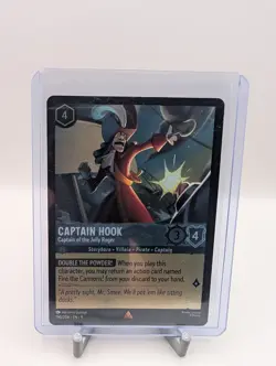Lorcana TCG - Captain Hook - Captain of the Jolly Roger Rare Fabled Foil - Image 1