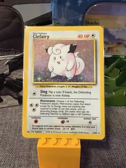 Pokemon TCG Clefairy Base Set 5/102 Holo Unlimited Holo Rare - Image 1