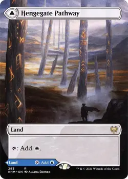 Hengegate Pathway (Borderless) NM (#5) #293 Kaldheim MTG - Image 1