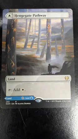 Hengegate Pathway (Borderless) Kaldheim Regular Magic MTG - Image 1