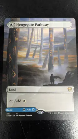 Hengegate Pathway (Borderless) Kaldheim Regular Magic MTG - Image 2