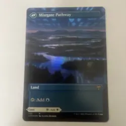 MTG Mistgate/Hengegate Pathway KHM #293 Borderless NM - Kaldheim Magic - Image 1