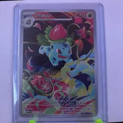 Pokemon TCG Ivysaur 134/132 Me01: Mega Evolution Full Art Holo Illustration Rare - Image 1