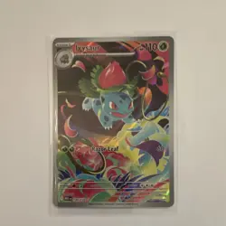 Pokemon TCG Ivysaur 134/132 Me01 Mega Evolution Illustration Rare Full Art Holo - Image 1