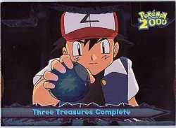 2000 Topps Pokemon The Movie 2000 #60 Three Treasures Complete Foil Parallel - Image 1