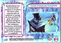 2000 Topps Pokemon The Movie 2000 #60 Three Treasures Complete Foil Parallel - Image 2