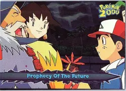 2000 Topps Pokemon The Movie 2000 #23 Prophecy Of The Future Foil Parallel - Image 1