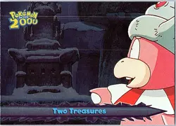 2000 Topps Pokemon The Movie 2000 #43 Two Treasures Foil Parallel - Image 1