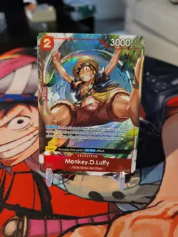 One Piece TCG Wings of The Captain Monkey.D.Luffy OP06-013 R Alt Art English NM - Image 1
