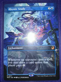 Rhystic Study (Anime Borderless) Wilds of Eldraine: Enchanting Tales Regular - Image 1