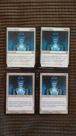 Magic: the Gathering / MtG Aura of Silence x4 Mixed Sets - Image 1