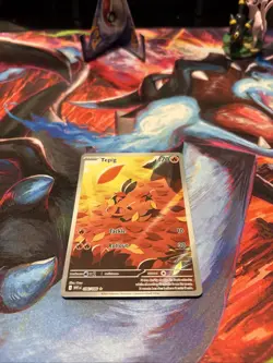 Pokemon TCG Tepig Card Scarlet Violet White Flare 096/086, NM+ Condition - Image 3