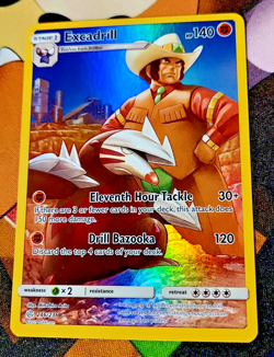 Pokemon Sun & Moon Cosmic Eclipse Secret Rare Excadrill 246/236 LP - Image 1