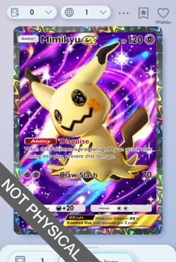 Pokemon TCG Pocket - Mimikyu Full Art 2⭐, Fantastical Parade, English - Image 1
