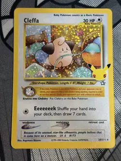 Pokemon TCG Cleffa Celebrations: Classic Collection 20/111 Holo Holo Rare - Image 1