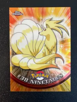 NINETALES 2000 TOPPS CHROME POKEMON TV ANIMATION EDITION HOLO #38 NM - Image 1