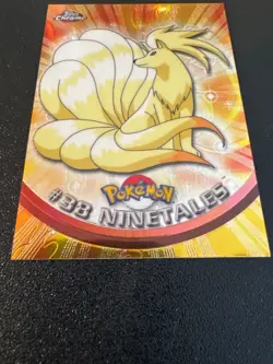NINETALES 2000 TOPPS CHROME POKEMON TV ANIMATION EDITION HOLO #38 NM - Image 2