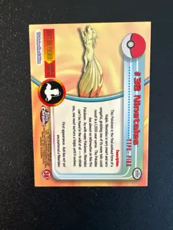 NINETALES 2000 TOPPS CHROME POKEMON TV ANIMATION EDITION HOLO #38 NM - Image 3