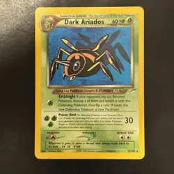 Pokemon Vintage Non-Holo Rare Dark Ariados 17/105 Neo Destiny WotC - Image 1