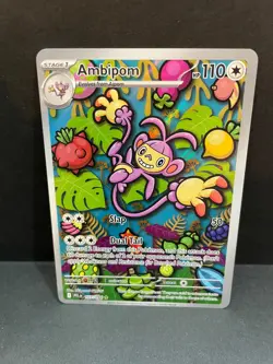Ambipom 107/094 Phantasmal Flames Illustration Rare Full Art Pokemon TCG MINT - Image 1