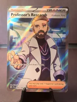 Pokemon TCG Professor's Research Professor Turo 241/198 Ultra Rare Full Art NM/M - Image 1