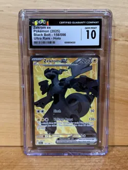 2025 Pokemon SV Black Bolt Zekrom ex Ultra Rare #158/086 CGC 10 - Image 1