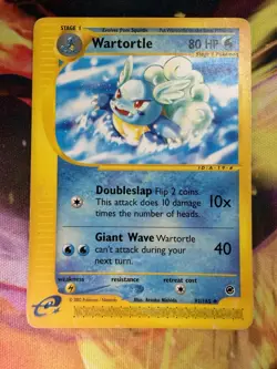 Wartortle 92/165 LP Uncommon Non Holo Expedition 2002 Pokemon TCG - Image 1