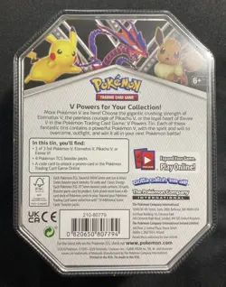 Pokemon SHSW V Powers Eevee Tin Factory Sealed - Image 2
