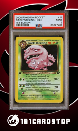 🔥Pokemon TCG - Dark Weezing - 14/82 - 1st Edition - Team Rocket - PSA 9🔥 - Image 1