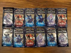 NEW SEALED Disney Lorcana TCG The First Chapter English 12x Booster Packs - Image 1