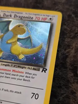 Pokemon TCG Dark Dragonite - 5/82 Team Rocket Unlimited Holo Rare Card WOTC DMG - Image 3