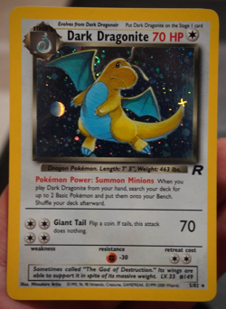 NM Dark Dragonite Team Rocket Holo Rare Pokemon Card TCG WOTC UK 5/82 - Image 1