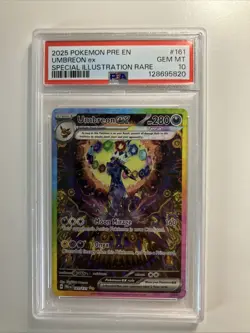 Pokemon TCG Prismatic Evolutions Umbreon EX Card 161/131 Sir PSA 10 Gem Mint - Image 1
