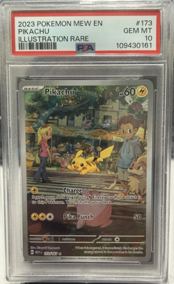 2023 Pikachu Pokemon Scarlet & Violet 151 Illustration Rare IR Sv 173/165 PSA 10 - Image 1
