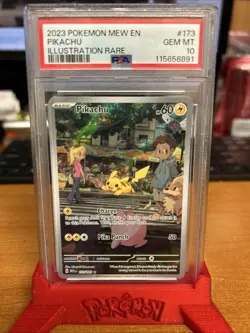 2023 Pikachu 173/165 Pokemon Illustration Rare IR Sv Scarlet & Violet 151 PSA 10 - Image 1